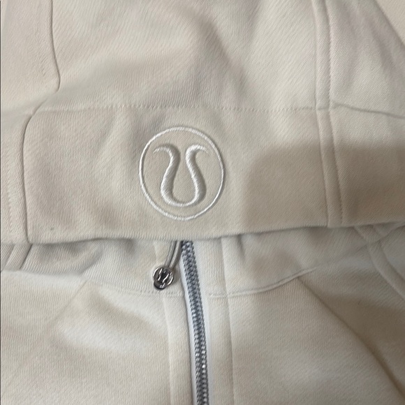 Cream Zip-Up Hoodie - Picture 5 of 6